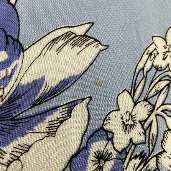 A Little Birdie Told Me Maxi Dress Blue Floral Long Boho Tassel Bells Size M 12 - Picture 7 of 10